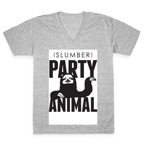 Slumber Party Animal V-Neck Tee Shirt