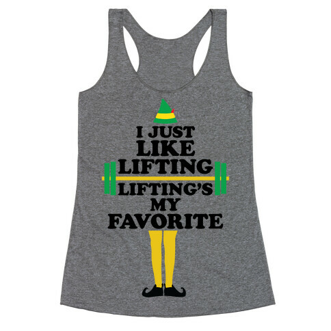 I Just Like Lifting Racerback Tank Top