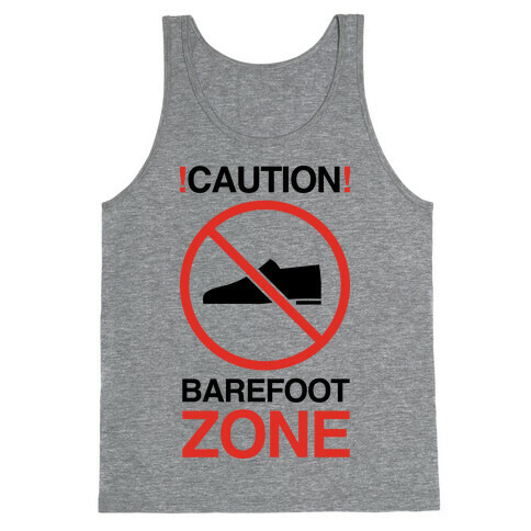 !Caution! Barefoot Zone Tank Top