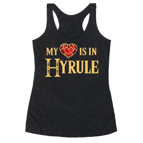 My (Heart) is in Hyrule Racerback Tank Top