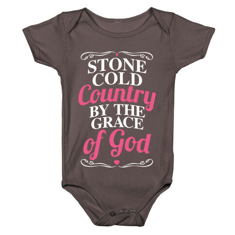 Stone Cold Country By The Grace Of God Baby One-Piece