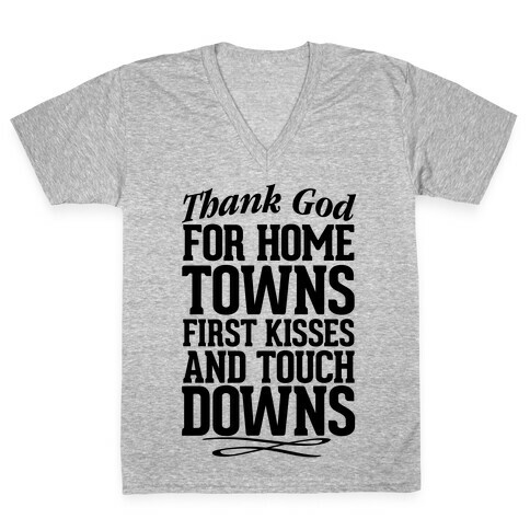 Thank God For Country Love V-Neck Tee Shirt