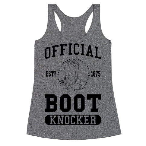 Official Boot Knocker Racerback Tank Top