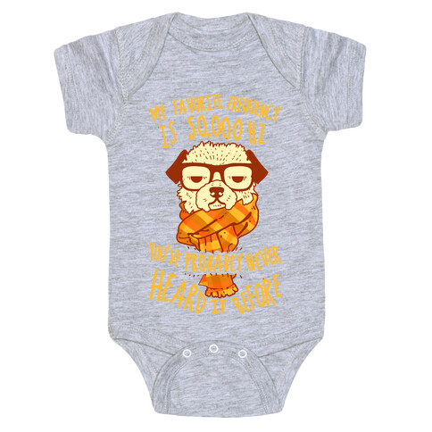 Hipster Dog Baby One-Piece