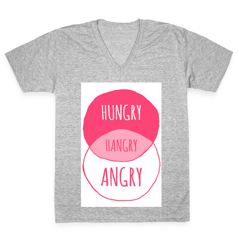 Hangry Diagram V-Neck Tee Shirt