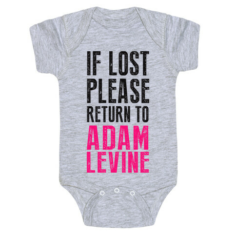 If Lost Return To Adam Levine Baby One-Piece