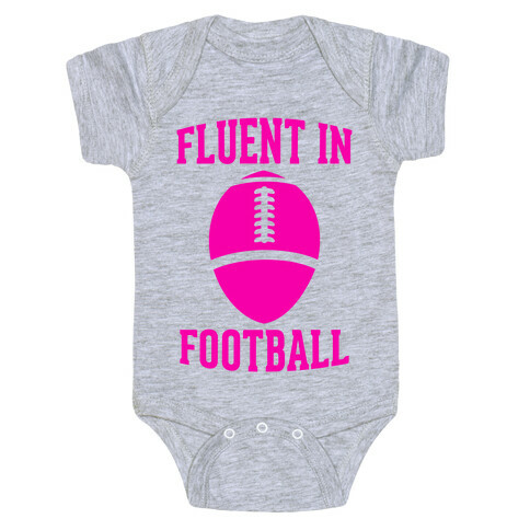 Fluent In Football Baby One-Piece