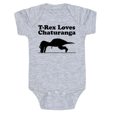 T-Rex Loves Chaturanga Baby One-Piece