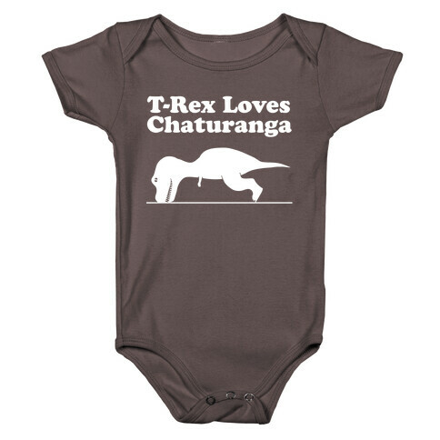 T-Rex Loves Chaturanga Baby One-Piece