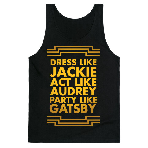 Party Like Gatsby Tank Top