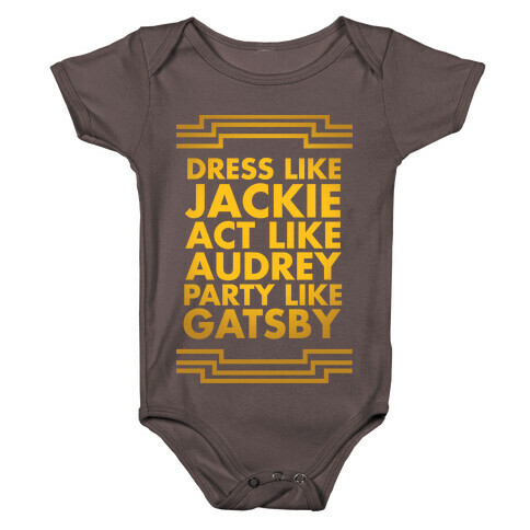 Party Like Gatsby Baby One-Piece