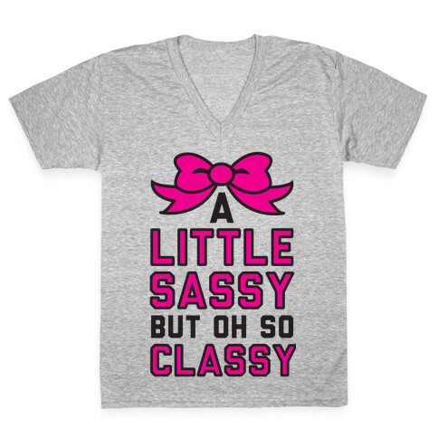 Little Sassy V-Neck Tee Shirt