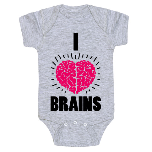 I Love Brains Baby One-Piece