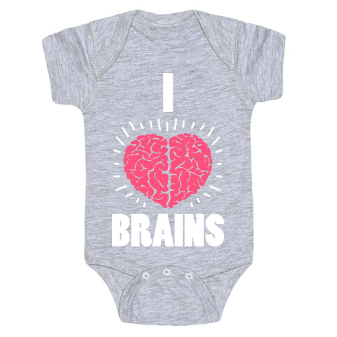 I Love Brains Baby One-Piece