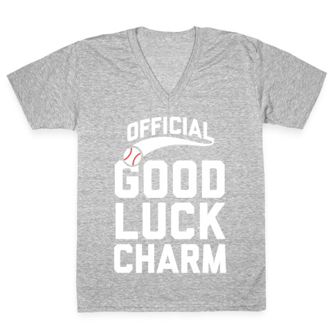 Baseball Good Luck Charm V-Neck Tee Shirt