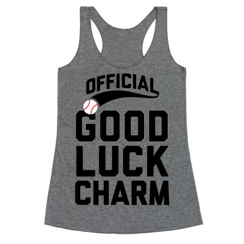 Baseball Good Luck Charm Racerback Tank Top