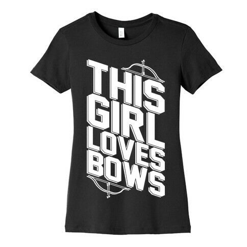 This Girl Loves Bows Womens T-Shirt