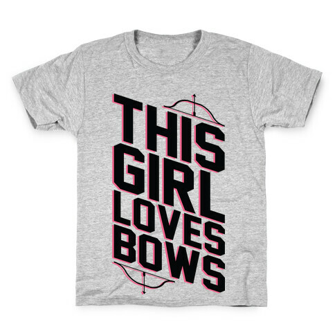 This Girl Loves Bows Kids T-Shirt