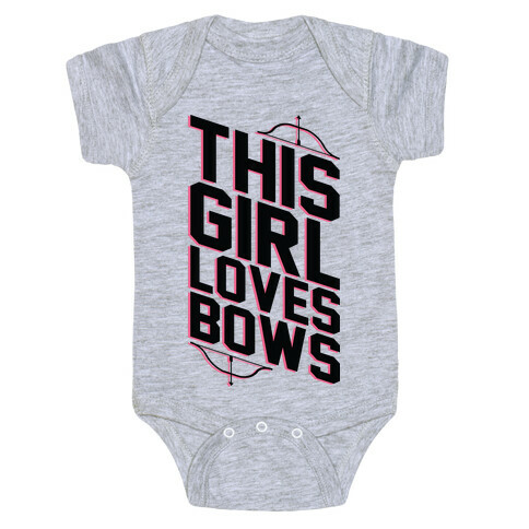 This Girl Loves Bows Baby One-Piece