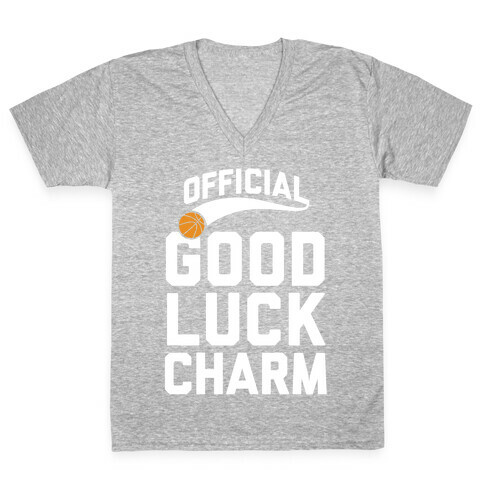 Basketball Good Luck Charm V-Neck Tee Shirt