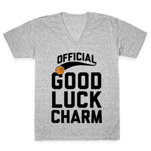 Basketball Good Luck Charm V-Neck Tee Shirt