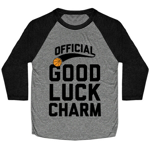 Basketball Good Luck Charm Baseball Tee