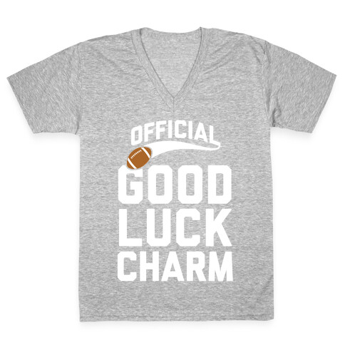 Football Good Luck Charm V-Neck Tee Shirt