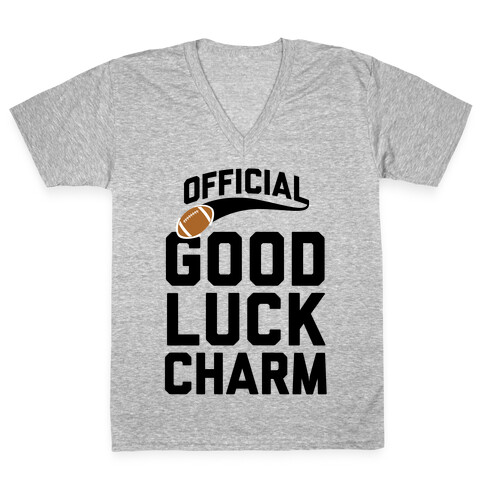 Football Good Luck Charm V-Neck Tee Shirt