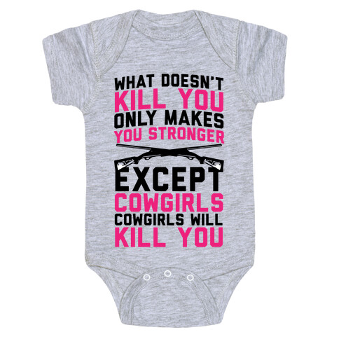 Cowgirls Will Kill You Baby One-Piece