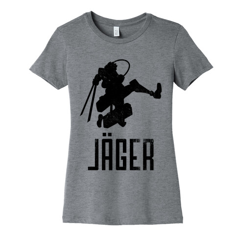Eren Jaeger Silhouette (Vintage) Womens T-Shirt