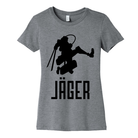Eren Jaeger Silhouette Womens T-Shirt