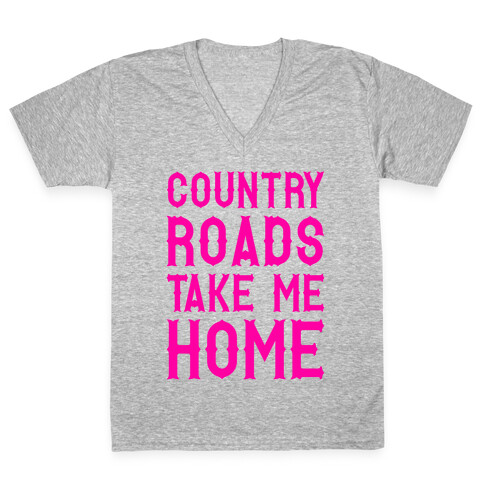 Country Roads V-Neck Tee Shirt