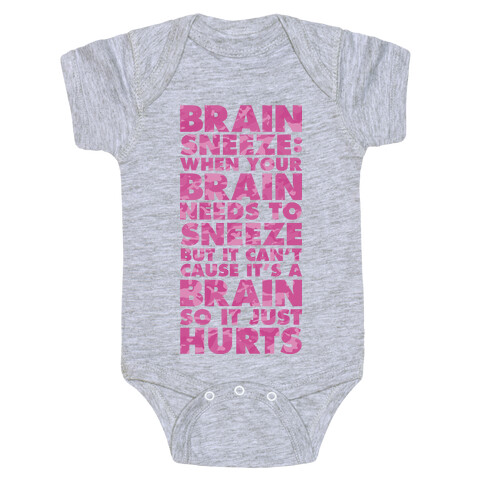 Brain Sneeze Uncle Si Quote Baby One-Piece
