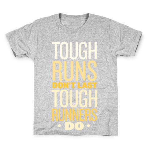 Tough Runners (Gold) Kids T-Shirt