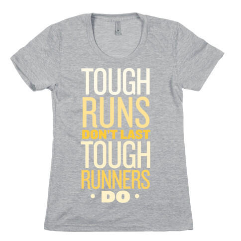 Tough Runners (Gold) Womens T-Shirt