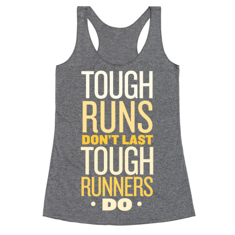 Tough Runners (Gold) Racerback Tank Top
