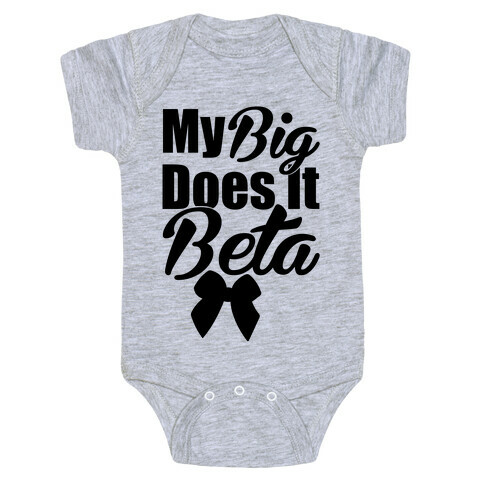 My Big Does it Beta Baby One-Piece