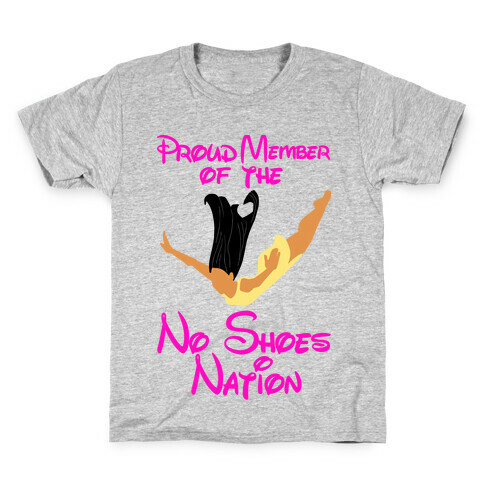 Proud Member of The No Shoes Nation (Pocahontas) Kids T-Shirt
