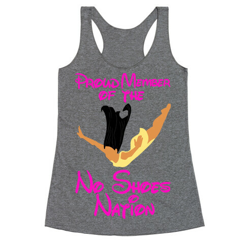 Proud Member of The No Shoes Nation (Pocahontas) Racerback Tank Top