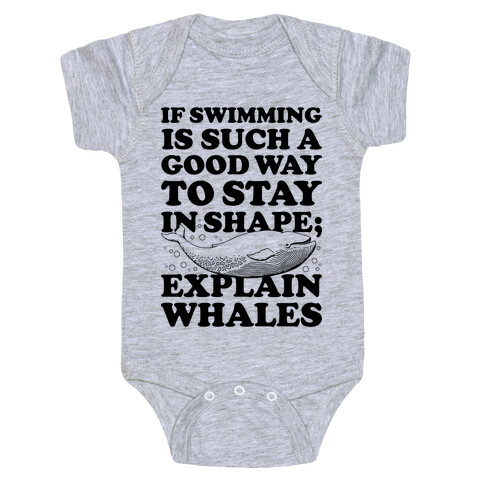 Explain Whales Baby One-Piece