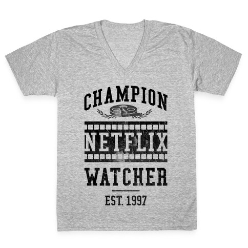 Champion Netflix Watcher V-Neck Tee Shirt
