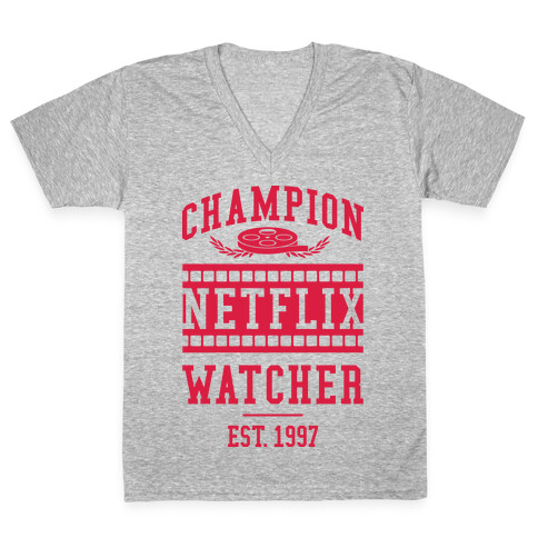 Champion Netflix Watcher V-Neck Tee Shirt