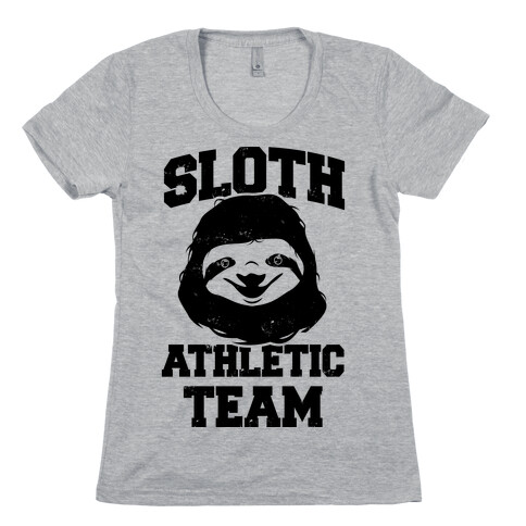 Sloth Athletic Team Womens T-Shirt