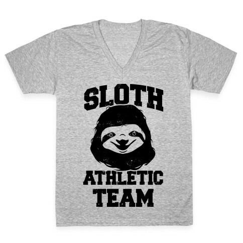 Sloth Athletic Team V-Neck Tee Shirt