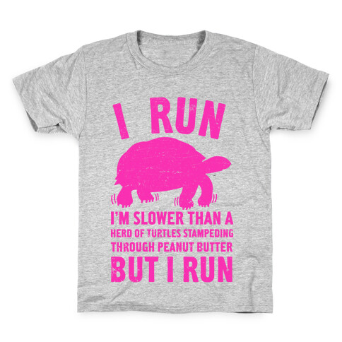 I Run Slower Than A Herd Of Turtles Kids T-Shirt