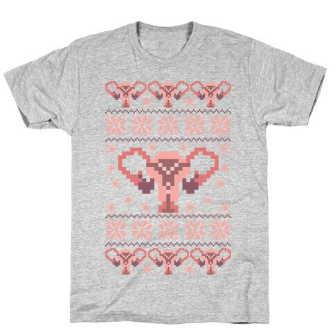 Uterus Sweater Pattern T-Shirt