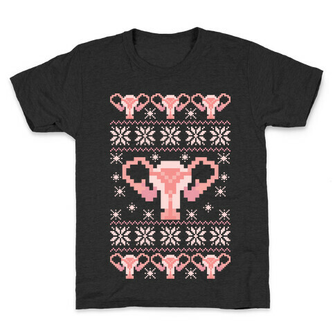 Uterus Sweater Pattern Kids T-Shirt