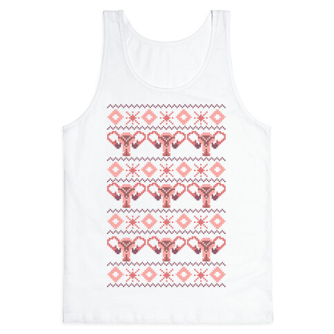 Cuterus Uterus Pattern Tank Top