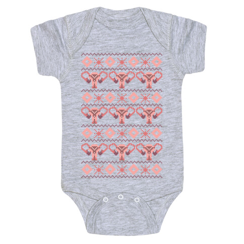 Cuterus Uterus Pattern Baby One-Piece