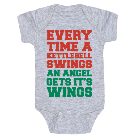 Every Time A Kettlebell Wings An Angel Gets Its Wings Baby One-Piece